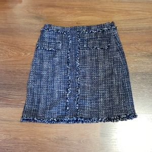 Banana republic Blue tweeted skirt sz 0